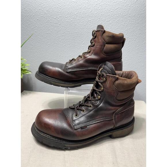 Thorogood Steel Toe Work Boot Men's 9.5 D  Leather - Picture 2 of 9